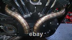 EXHAUST PIPES Stainless Steel TIG Harley Sportster 883/1200 slash cut