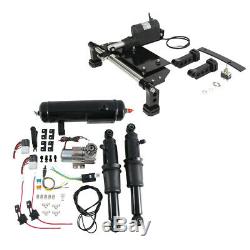 Electric Center Stand Air Ride Suspension & Air Tank For Harley Road King 09-16