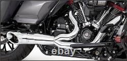 Freedom Turnout 2-1 Chrome Exhaust 1995-2016 Harley Touring Road King FLHX FLHR