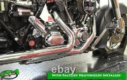 Fuel Moto Jackpot Exhaust Header Pipe Black 2-1-2 Crossover Harley Trikes 09-16