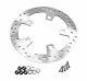 Ground Stainless Steel Enforcer Style 11.8 Front Brake Rotor 14-19 Harley Flh/t