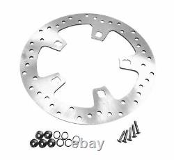 Ground Stainless Steel Enforcer Style 11.8 Front Brake Rotor 14-19 Harley FLH/T