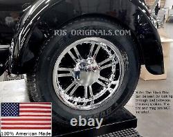 HARLEY DAVIDSON TRI-GLIDE Stainless Steel Black Wheel Discs SET 2009 2023 USA