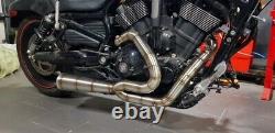 HARLEY EXHAUST PIPES, Stainless Steel TIG NIGHT ROD VRSCDX