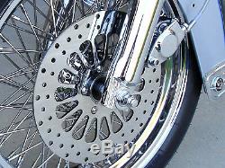 HARLEY FRONT ROTOR SET 11.5 With CHROME BOLTS FOR TOURING BAGGER MODELS 1984-2007
