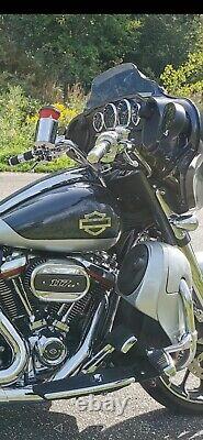 Harley CVO custom metal tank emblems, 4.3 mirror polished stainless steel