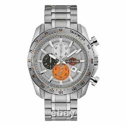 Harley Davidson 76B186 Men's Bar And Shield Chronograph Wristwatch
