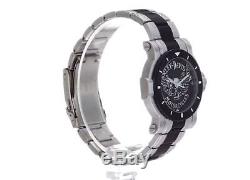 Harley-Davidson Bulova Men's Winged Skull Stainless Steel Wrist-Watch 78A109