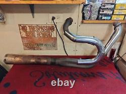 Harley-Davidson EVO Twin Cam Custom Made 2 into 1 Exhaust Header Pipe FXST FXD