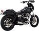 Harley Davidson Fxdf 1584 2008-2011 Vance & Hines Stainless 21 Upsweep Exhaust
