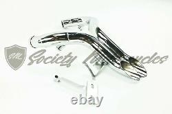 Harley Davidson LAF 2 Drag Pipes Chrome Exhaust Gaskets Sportster 1984-2014 HD