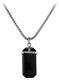 Harley-davidson Men's Amulet Onyx Pendant Chain Necklace Stainless Steel