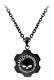 Harley-davidson Men's Black Axel Willie G Skull Emblem Chain Necklace Hsn0055-22