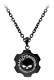 Harley-davidson Men's Black Axel Willie G Skull Emblem Chain Necklace Hsn0055-22