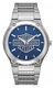 Harley-davidson Men's Blue Patterned Bar & Shield Stainless Steel Watch 76a159