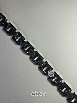Harley Davidson Men's Driftwood Stainless Steel Bracelet