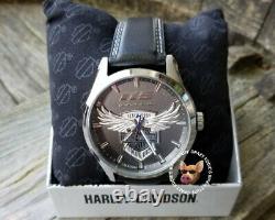 Harley-Davidson Mens 115th Anniversary Limited Edition Watch Bulova Eagle