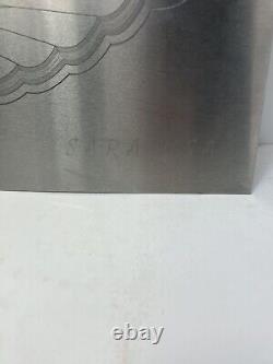 Harley Davidson Motorcycle Sign 100 Year Stainless Steel Etched 20x10 Preowned