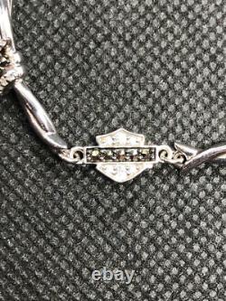 Harley-Davidson Women Barbwire Bracelet, Sterling Silver 9 / HDB0433