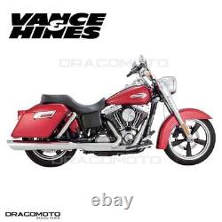 Harley FLD 1690 ABS Dyna Switchback 2012-2016 16801 Exhaust Vance&Hines Twin