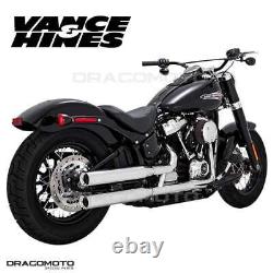 Harley FLFBS 1868 ABS Softail Fat Boy 114 2018-2022 16712 Exhaust Vance&Hines