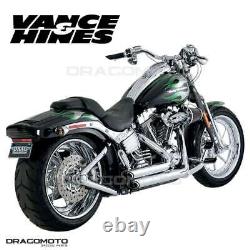 Harley FLSTFI 1450 EFI Fat Boy 2001-2006 17221 Full exhaust Vance&Hines Short