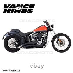 Harley FLSTF 1690 ABS Fat Boy 2012-2017 46069 Full exhaust Vance&Hines Big Ra