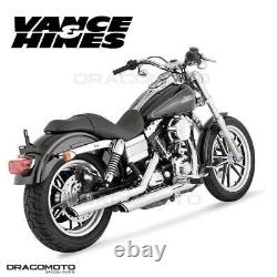 Harley FXDL 1450 Dyna Low Rider 1999-2005 16837 Exhaust Vance&Hines Twin Slas