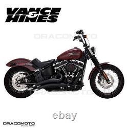 Harley FXFB 1750 ABS Softail Fat Bob 107 2018-2019 46377 Full exhaust Vance&H