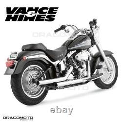 Harley FXSTC 1584 Softail Custom 2007-2009 17817 Full exhaust Vance&Hines Str