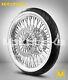 Harley Fat Spoke Wheel 21x3.5 For Touring Bagger Rotors White Wall Tire Mounted