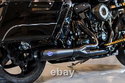 Harley S & S Cycle Exhaust System Diamondback 21 Black 17-22 Touring M 8