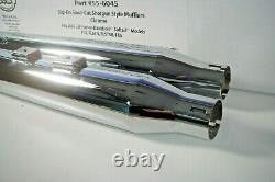 Harley Softail Chrome Mufflers S&S Slash Cut FLSTN FXS 07-17 FLS FLSTB 55-6045