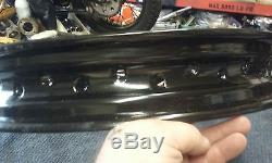 Harley VL Flathead Knucklehead Panhead Vintage Bobber 18x2.15 Steel Rim Black