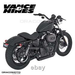 Harley XL 883 C Sportster Custom 2004-2010 47219 Full exhaust Vance&Hines Sho