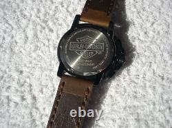 Harley-davidson Mens Watch, Bc-165046st, Chrono, Leather Strap