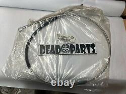 Harley stainless steel braided touring clutch cable kit 38660-03