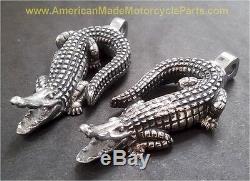 Image Gator Peg Stainless Steel Harley Softail Touring Big Twin Chopper Footpegs