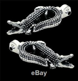 Image Gator Peg Stainless Steel Harley Softail Touring Big Twin Chopper Footpegs
