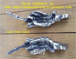 Image Salute Peg Stainless Steel Finger FootPeg Harley Softail Touring Big Twin