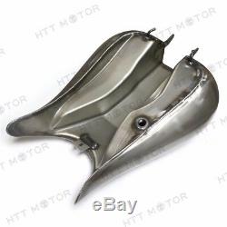 Indented 7.2 gallon Stretched Gas Fuel Tank For Harley FLHR Road King 2003-2007