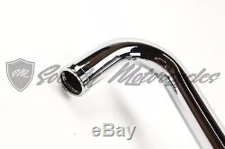 LAF 1.75 Drag Pipes Exhaust 85-05 Harley Softail Touring Dyna CHR WithO O2 BUNGS