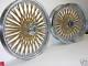 Mammoth Fat 52 Gold Spoke Wheels Harley 16x3.5 16x3.5 Softail Heritage Deluxe