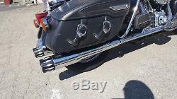 MUTAZU 4 Competition Megaphone 2.0 Slip-On Mufflers Exhaust for Harley Touring