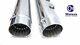 Mutazu Megaphone Slip-on Mufflers Exhaust With Fluted 1995-2016 For Harley Touring