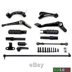 Motorcycle Forward Controls Footpegs Shift Peg Kit For Harley Davidson Sportster