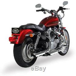 Mufflers Harley Sportster Chrome Slash Down Performance S&S Cycle 106-5768 X1