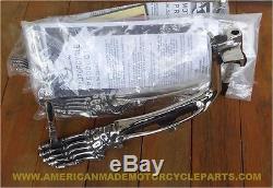 Mumbly Skeleton Foot Kickstand, Stainless Steel, Harley Softail 2007-2017 Model