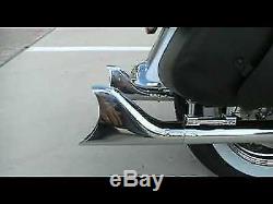Mutazu 33 Fishtail Fish tail Exhaust Slip On Mufflers 1995-16 Harley Touring