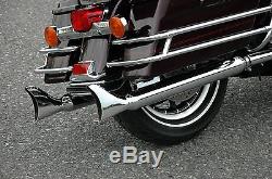 Mutazu 36 Fish tail Exhaust Slip On Slipon Mufflers for 1995-16 Harley Touring